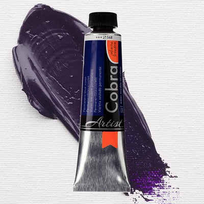 Talens Cobra vodena uljana boja, 40 ml - 568, permanent blue violet