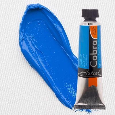 Talens Cobra vodena uljana boja, 40 ml - 572, primary cyan