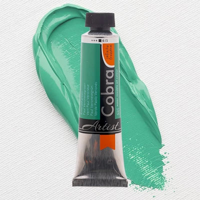 Talens Cobra vodena uljana boja, 40 ml - 615, emeralde green