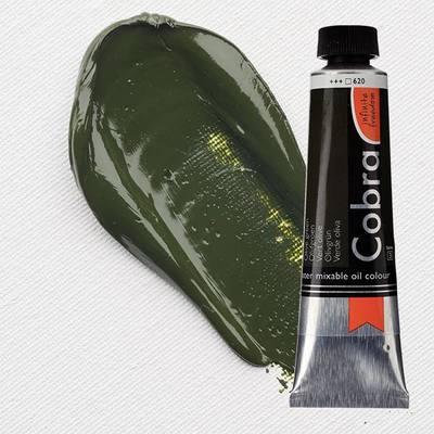 Talens Cobra vodena uljana boja, 40 ml - 620, olive green