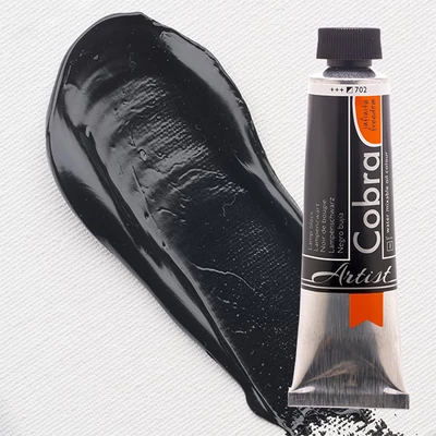 Talens Cobra vodena uljana boja, 40 ml - 702, lamp black
