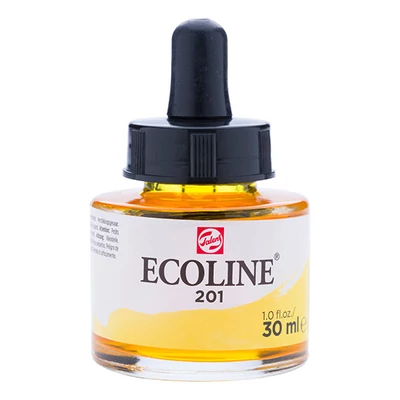 Talens Ecoline tekuća akvarel boja,30 ml - 201, light yellow