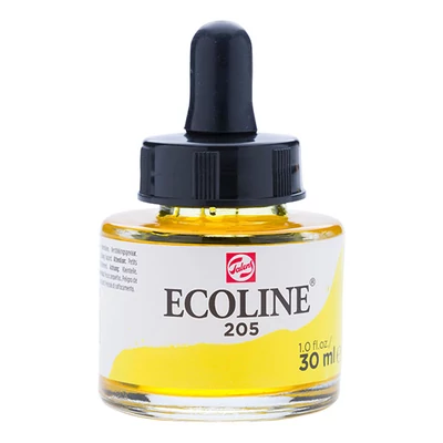 Talens Ecoline tekuća akvarel boja,30 ml - 205, lemon yellow (primary)