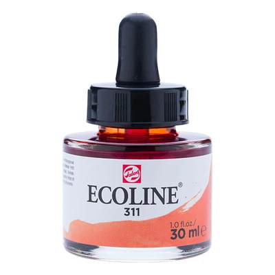 Talens Ecoline tekuća akvarel boja,30 ml - 311, vermilion