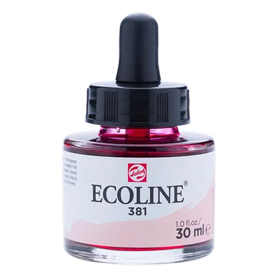 Talens Ecoline tekuća akvarel boja,30 ml - 381, pastel red