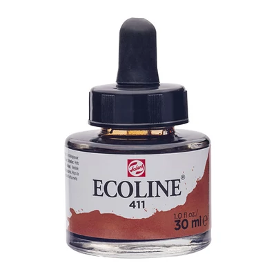 Talens Ecoline tekuća akvarel boja,30 ml - 411, burnt sienna