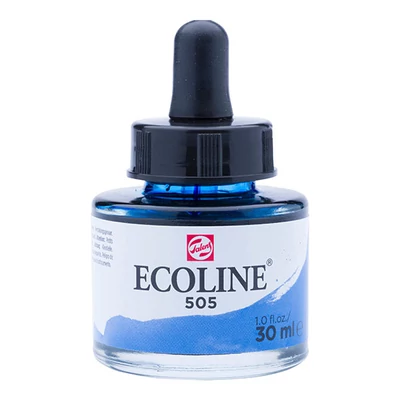 Talens Ecoline tekuća akvarel boja,30 ml - 505, ultramarine light