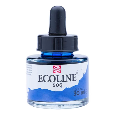 Talens Ecoline tekuća akvarel boja,30 ml - 506, ultramarine deep