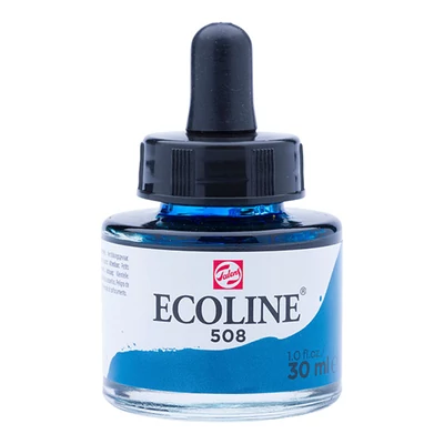 Talens Ecoline tekuća akvarel boja, 30 ml - 508, prussian blue