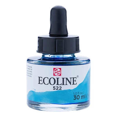 Talens Ecoline tekuća akvarel boja,30 ml - 522, turquoise blue