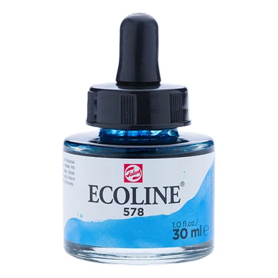 Talens Ecoline tekuća akvarel boja,30 ml - 578, sky blue (cyan)
