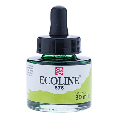 Talens Ecoline tekuća akvarel boja,30 ml - 676, grass green