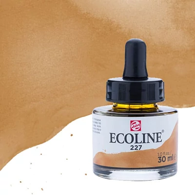 Talens Ecoline tekuća akvarel boja,30 ml - 227, yellow ochre