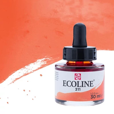 Talens Ecoline tekuća akvarel boja,30 ml - 311, vermilion