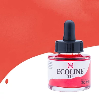 Talens Ecoline tekuća akvarel boja,30 ml - 334, scarlet