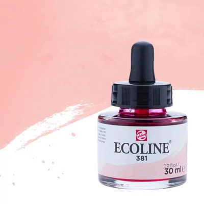Talens Ecoline tekuća akvarel boja,30 ml - 381, pastel red