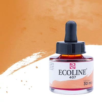 Talens Ecoline tekuća akvarel boja,30 ml - 407, deep ochre