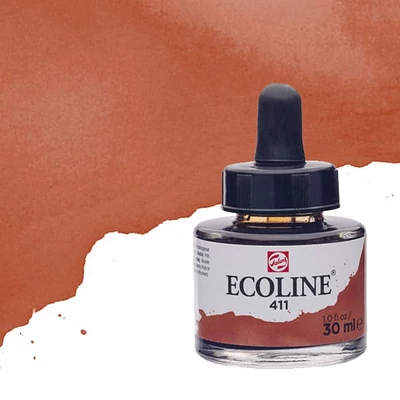 Talens Ecoline tekuća akvarel boja,30 ml - 411, burnt sienna
