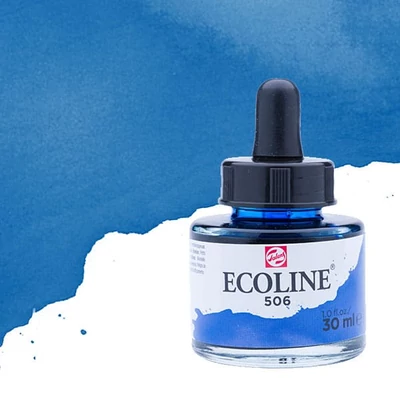 Talens Ecoline tekuća akvarel boja,30 ml - 506, ultramarine deep