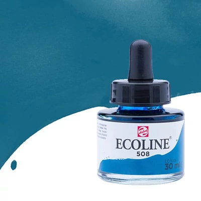 Talens Ecoline tekuća akvarel boja, 30 ml - 508, prussian blue