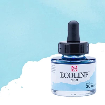 Talens Ecoline tekuća akvarel boja,30 ml - 580, pastel blue