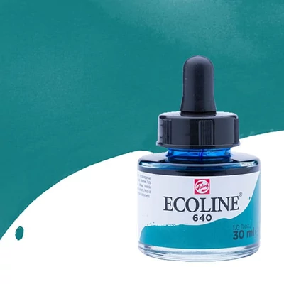 Talens Ecoline tekuća akvarel boja,30 ml - 640, bluish green