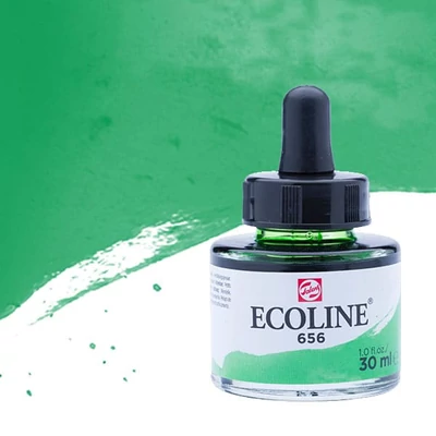 Talens Ecoline tekuća akvarel boja,30 ml - 656, forest green