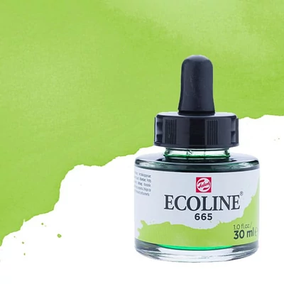 Talens Ecoline tekuća akvarel boja,30 ml - 665, spring green