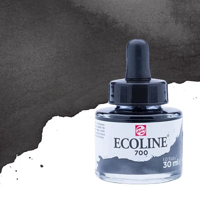 Talens Ecoline tekuća akvarel boja,30 ml - 700, black