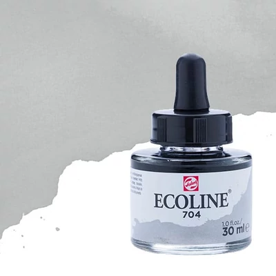Talens Ecoline tekuća akvarel boja,30 ml - 704, grey