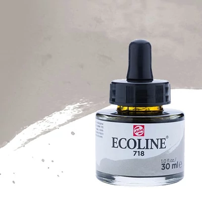 Talens Ecoline tekuća akvarel boja,30 ml - 718, warm grey