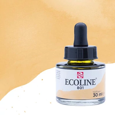 Talens Ecoline tekuća akvarel boja,30 ml - 801, gold