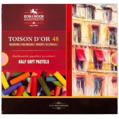 Toison d'Or set praškastih pastelnih kreda - 48 kom, 1/2 vel