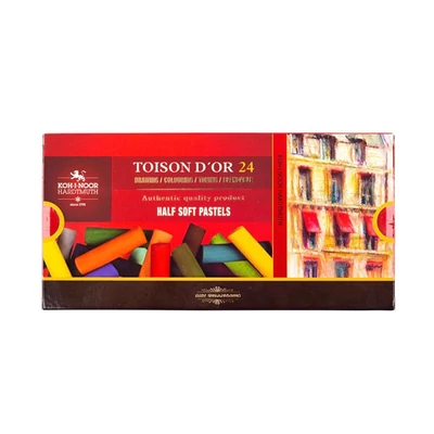 Toison d'Or set praškastih pastelnih kreda - 24 kom, 1/2 vel