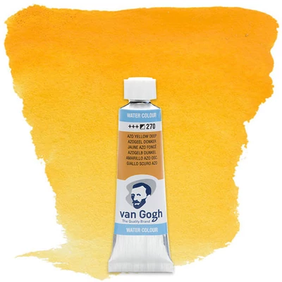 Talens Van Gogh akvarel boja u tubi, 10 ml - 270, azo yellow deep