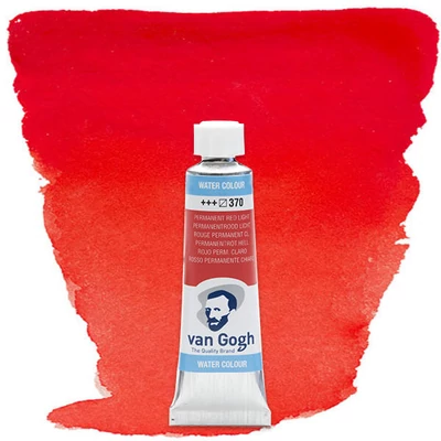 Talens Van Gogh akvarel boja u tubi, 10 ml - 370, permanent red light