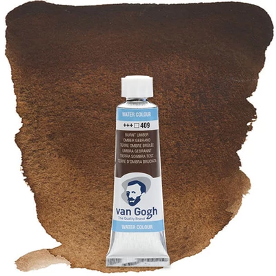 Talens Van Gogh akvarel boja u tubi, 10 ml - 409, burnt umber