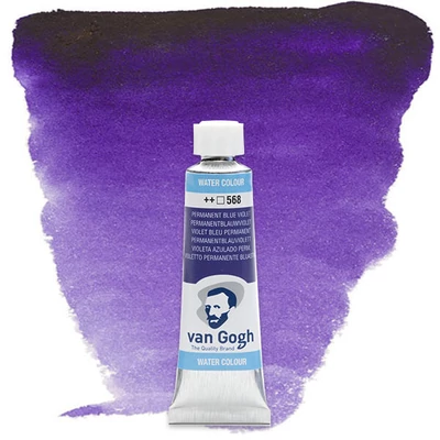 Talens Van Gogh akvarel boja u tubi, 10 ml - 568, permanent blue violet