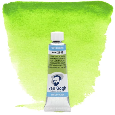 Talens Van Gogh akvarel boja u tubi, 10 ml - 633, permanent yellowish green