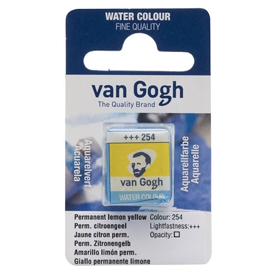 Talens Van Gogh svilenkasta akvarel boja, 1/2 svile- 254, permanent lemon yellow