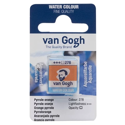 Talens Van Gogh svilenkasta akvarel boja, 1/2 svile- 278, pyrrole orange