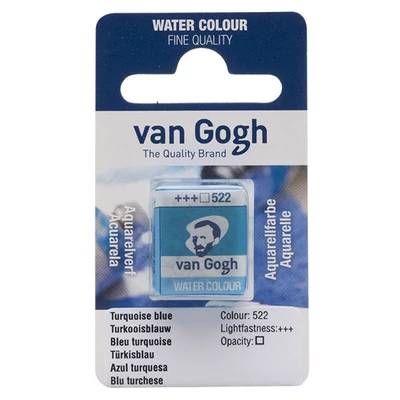 Talens Van Gogh svilenkasta akvarel boja, 1/2 svile- 522, turquoise blue