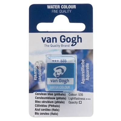 Talens Van Gogh svilenkasta akvarel boja, 1/2 svile- 535, cerulean blue (phthalo)