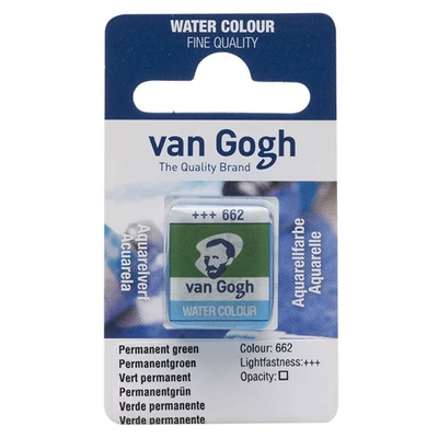 Talens Van Gogh svilenkasta akvarel boja, 1/2 svile- 662, permanent green