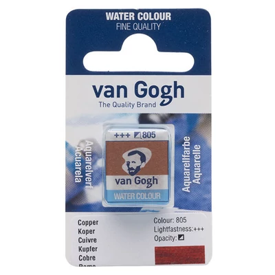 Talens Van Gogh svilenkasta akvarel boja, 1/2 svile - 805, copper