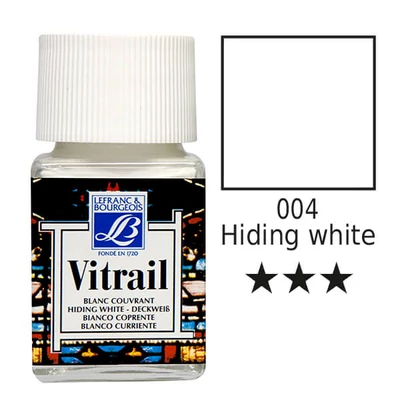 Vitrail boja za staklo na bazi smole, 50 ml - bijela