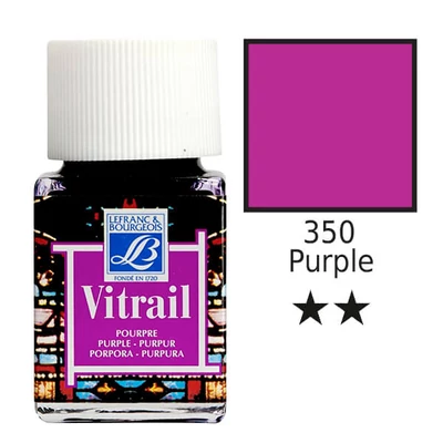 Vitrail boja za staklo na bazi smole, 50 ml - ljubičasta