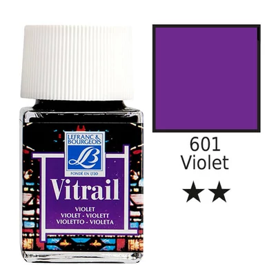 Vitrail boja za staklo na bazi smole, 50 ml - viola