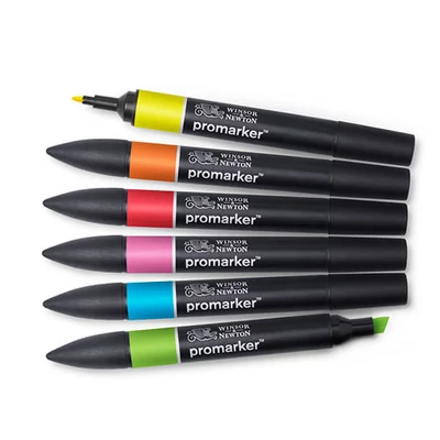 ProMarker dvostrani alkoholni flomaster - észlet - 6 db, vibrant tones