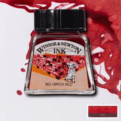 Tinta Winsor&Newton, 14 ml - brick red
